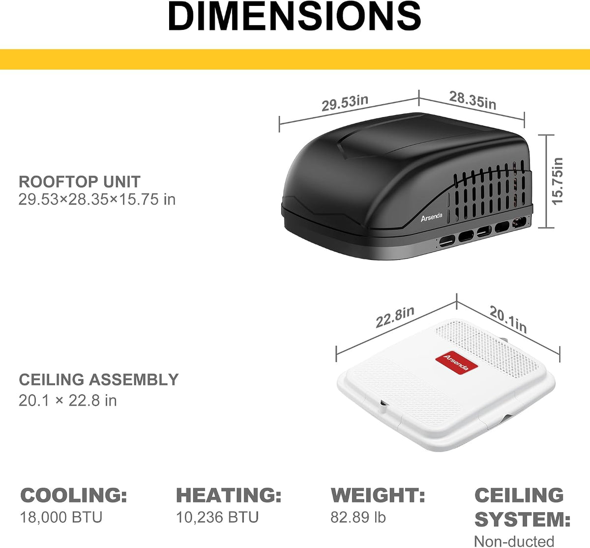 rv air conditioner 18000 btu with heat pump, view 9