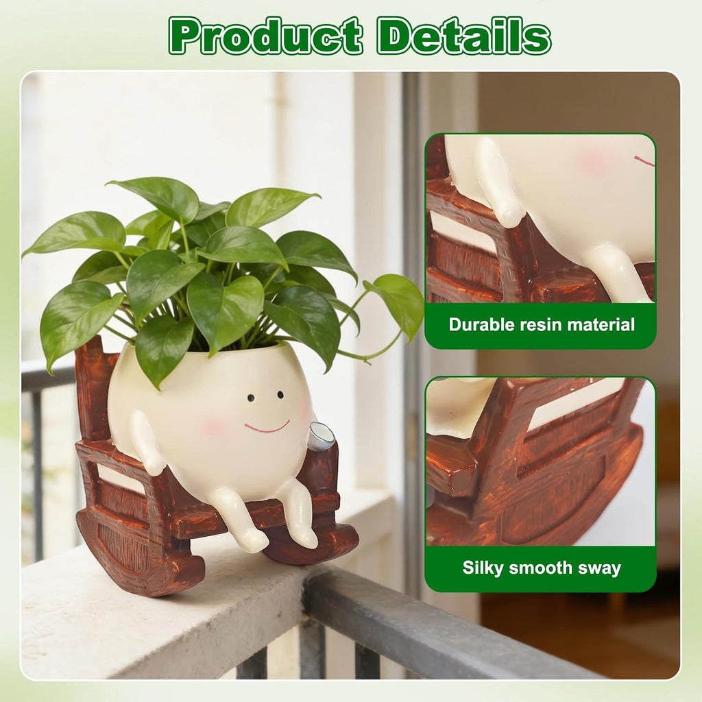 cute plant pots, unique style cute planters, soft, side view