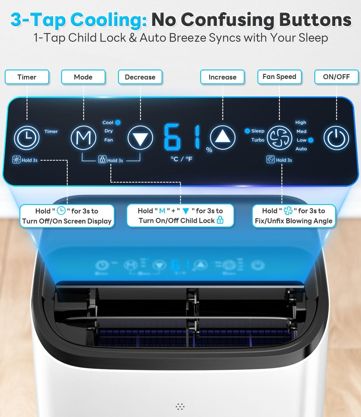 14,000 btu portable air conditioner with wifi &, view 9