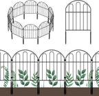 ousheng 25 pack decorative garden fence, total 27ft(l) shown in use
