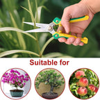 Gardening Scissors Hand Pruner Pruning Shear with Straight Stainless Steel Blades, Flower Cutter Garden Clippers, 8.1 Inch (Red)