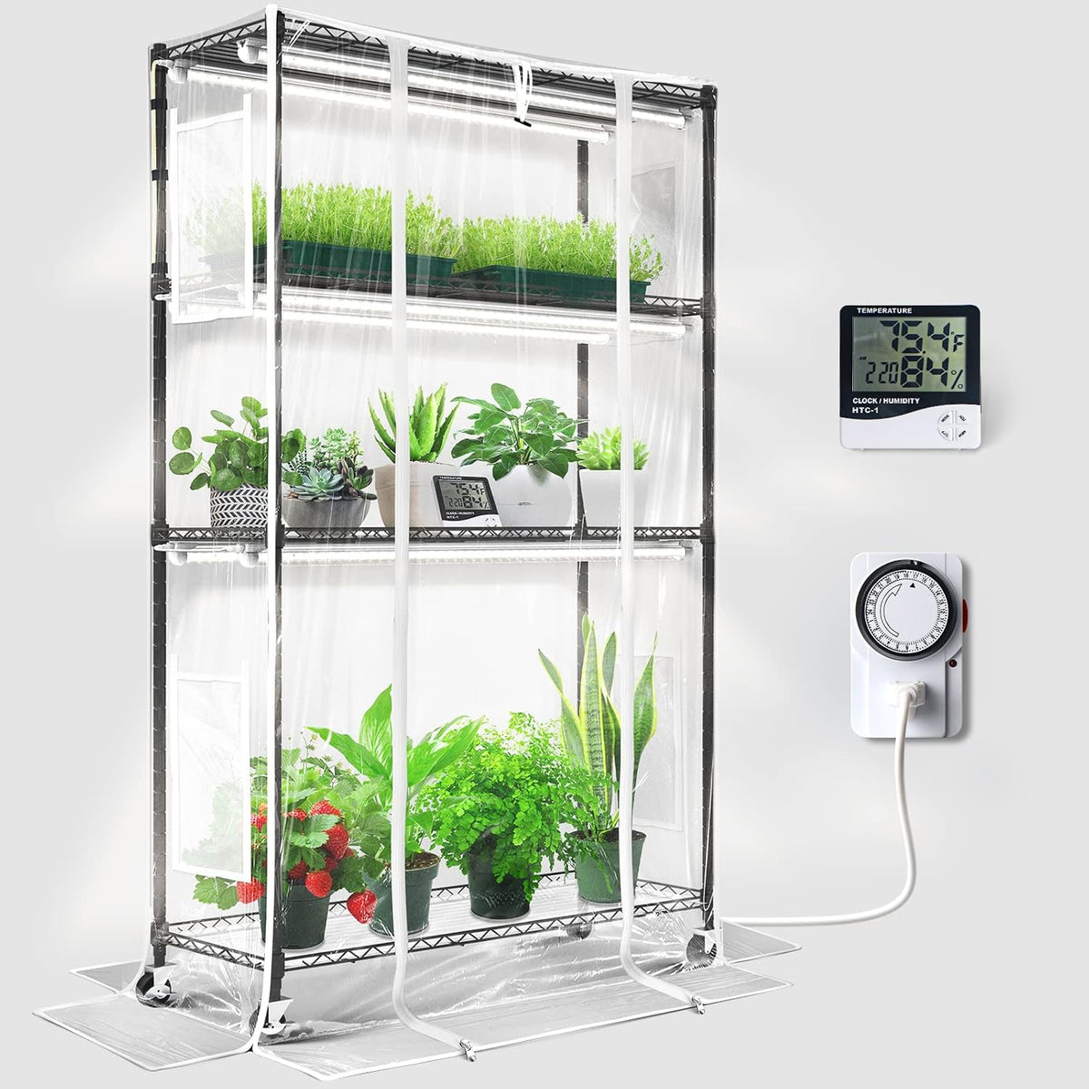 barrina cx5z indoor greenhouse with grow light, 180w, main product view