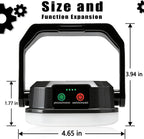 2000LM Battery Powered LED Camping Lantern, Waterproof Tent Light with 4 Light Modes, Camping Essentials, Portable Lantern Flashlight for Camping, Emergency Light, Power Outages (Black, 2set)