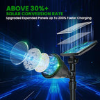 JSOT 4 Pack Halloween Solar Spot Lights Outdoor- RGB Solar Lights Outdoor Waterproof Color Changing Spotlights Christmas Decor, Outside Landscape Lighting for Yard Driveway Tree