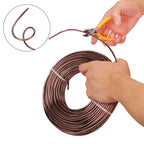 98 feet brown anodized aluminum bonsai training wire showing dimensions