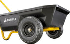 gorilla carts poly dump cart, 2-wheel garden wagon on a desk or shelf