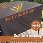 Universal Pergola Replacement Canopy Outdoor Canopy Shade Cover Waterproof Shade Top Cover for Outdoor Patio Porch Backyard(16 x 10 ft,Coffee)