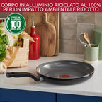 Lagostina Wok Drop 28 cm, Non-Stick Ceramic Coating, Optimal Smoothness, Easy Cleaning, Eco-Friendly, Thermo-Signal, Safe, Induction Compatible