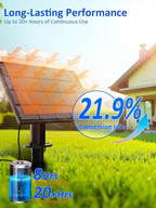 luckystyle 30FT Solar String Lights Outdoor Waterproof 2200K with Remote & USB Charging, 10+1 LED Shatterproof Bulbs, Dimmable & Timable, 3 Light Modes, Long Last for Garden,Patio, Backyard, Camping