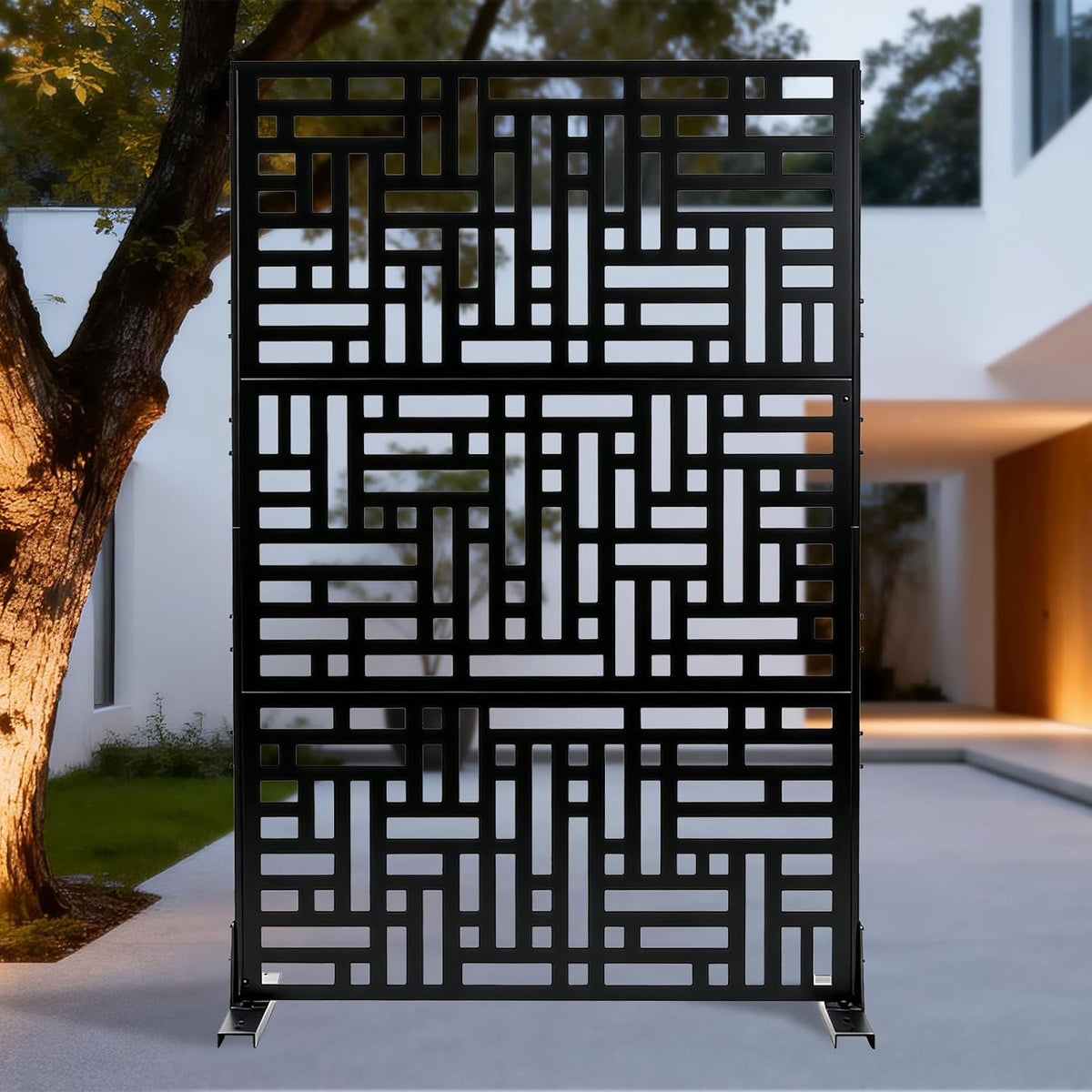 garvee metal privacy screen outdoor, 72"h×47"w balcony patio, main product view