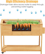 raised garden bed elevated planter box w/legs cover, close-up detail