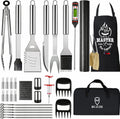 BBQ Grill Accessories Set for Ourdoor,Grilling Set for Men | Barbecue Tool Sets,BBQ Gifts for Men,31PCS Grilling Gifts for Men,Grilling Accessories with Apron for Dad