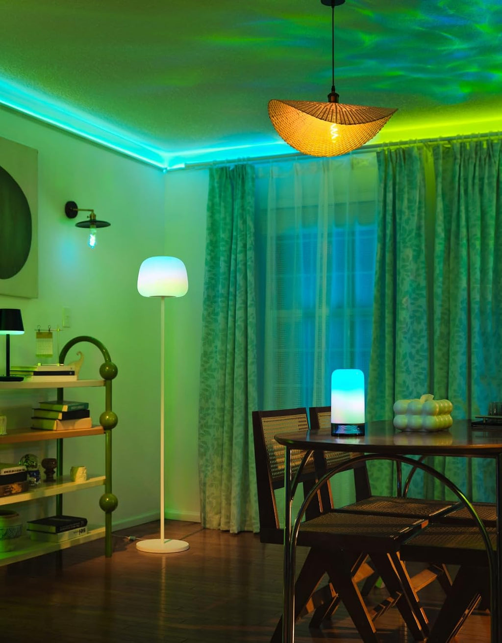 govee lantern floor lamp, halo gradient rgbic smart, view 11