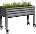 anleolife rolling elevated raised garden bed with wheels, main product view