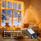 100 LED Fairy Lights 33 ft LED Twinkle Lights 8 Modes Plug-in with Memory Function Green Christmas String Light for Bedroom Xmas Tree Wreath Patio Party Spring Outdoor Decor