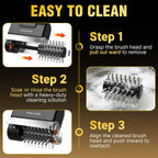 Electric Grill Brush, 2026 Upgraded Cordless BBQ Grill Cleaner | 1100 RPM, 2600mAh Rechargeable, Dual Safety Lock, Splash-Proof Guard, Detachable Stainless Head for Gas Charcoal Cast Iron Grills