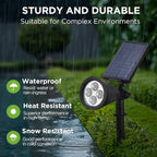 InnoGear Solar Lights Outdoor Waterproof Christmas Halloween Solar Garden Light for Outside Yard Landscape Lighting Pathway Spot Lights Spotlight Wall Light Auto On/Off, 2 Pack (Red and Green Light)