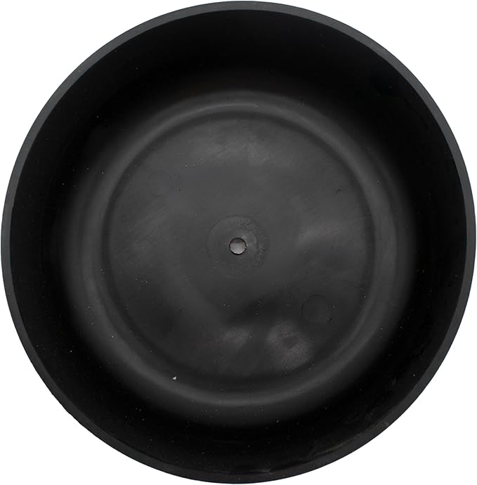 The HC Companies 8 Inch Round Plastic Succulent Capri Bowl 8"x8"x3" in Faux Concrete Color
