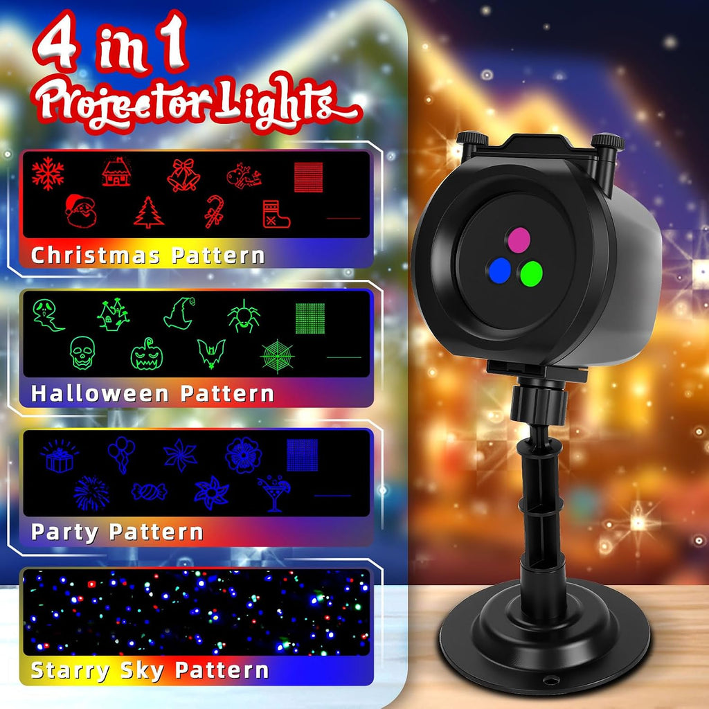 Laser Projector Landscape Lights Outdoor, Muli Color Projection Lights with Remote Controller, Outdoor Waterproof Indoor Patio Garden Landscape Decor Tree Decoration (RGB), SA556