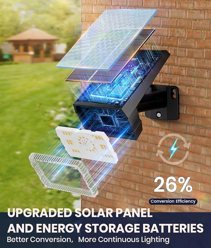 12 Pack Solar Spotlights Outdoor Waterproof IP67,Adjustable Wall&Ground Lights Powered with 3 Colors, 3 Modes, Dusk to Dawn Uplights for Pathway/Garden/Yard/Patio/Driveway/Landscape Lighting Outside