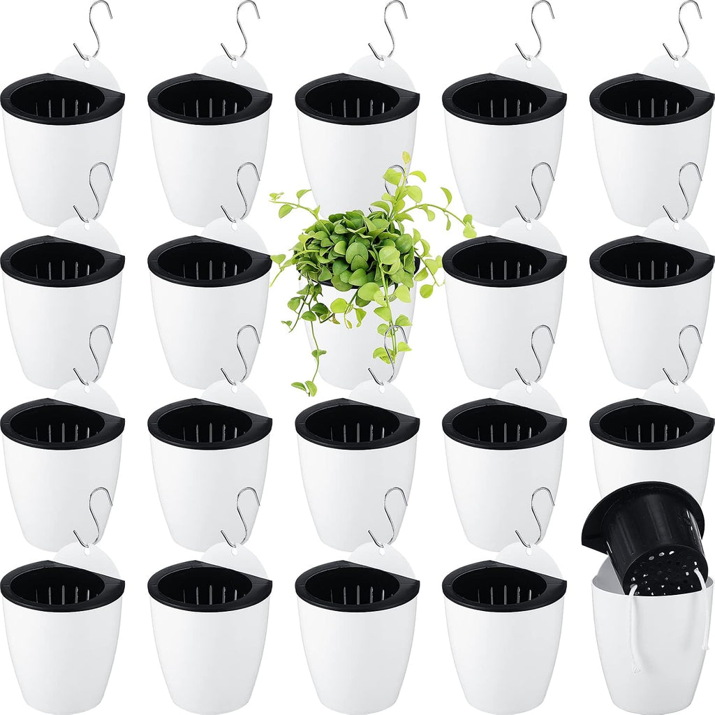 yungyan 20 sets 5" self watering hanging planter, main product view