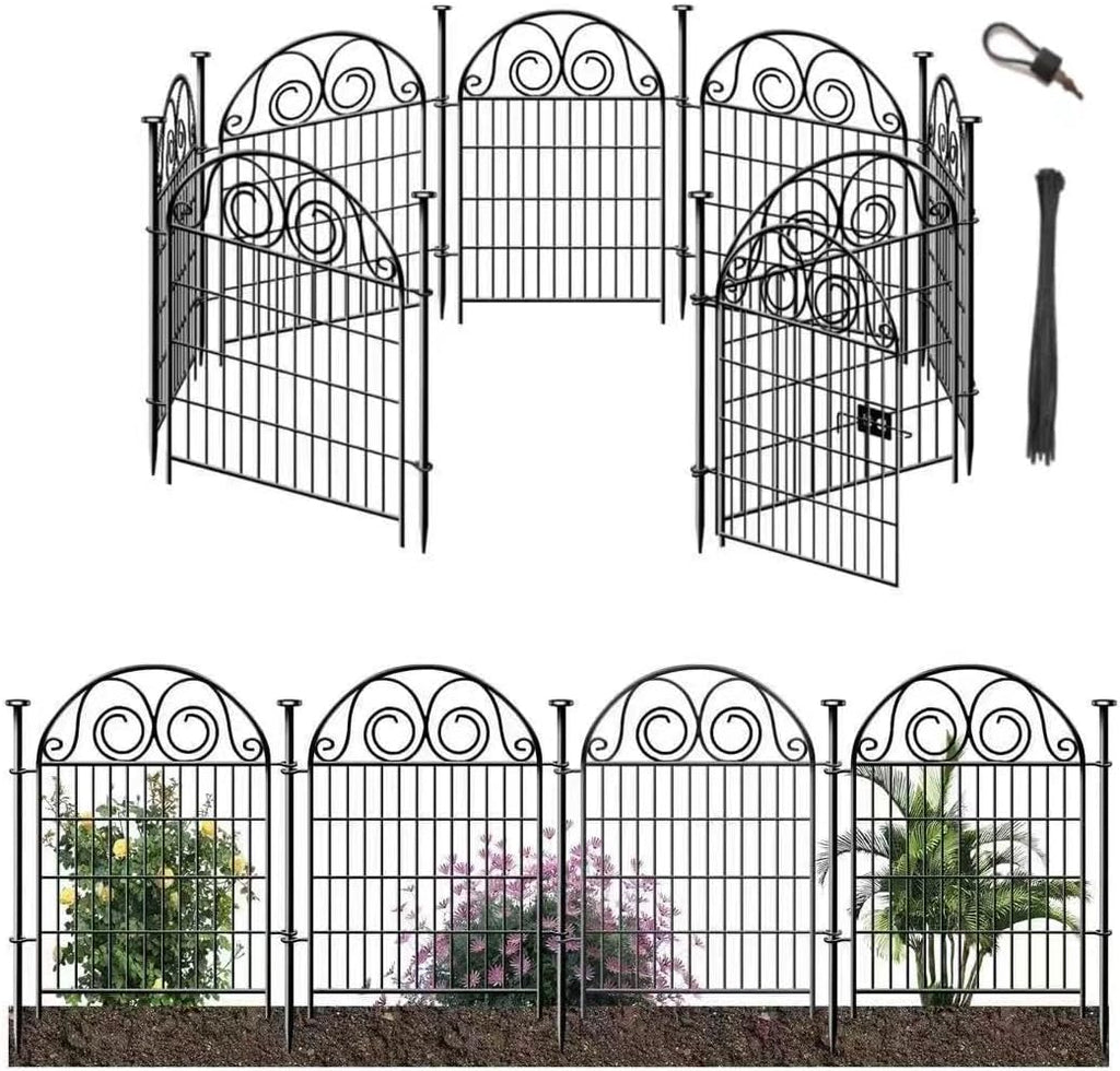 getlay tall garden animal barrier fence with gate, main product view