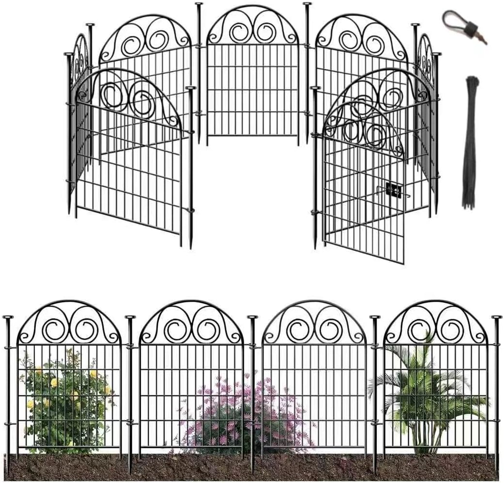 getlay tall garden animal barrier fence with gate, main product view