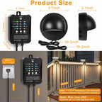 low voltage led deck lights kit with plug-in, close-up detail