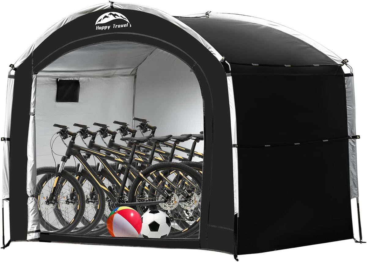 happy travel outdoor waterproof bike storage tent shed, main product view