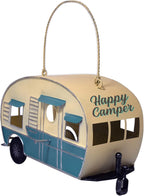 Rivers Edge Products Rivers Edge Products Camper Hanging Bird House - Decorative Nest Box for Small to Medium Birds - RV Nesting House for Outside - Outdoor Rustic Yard, Patio, Garden Decor - RV