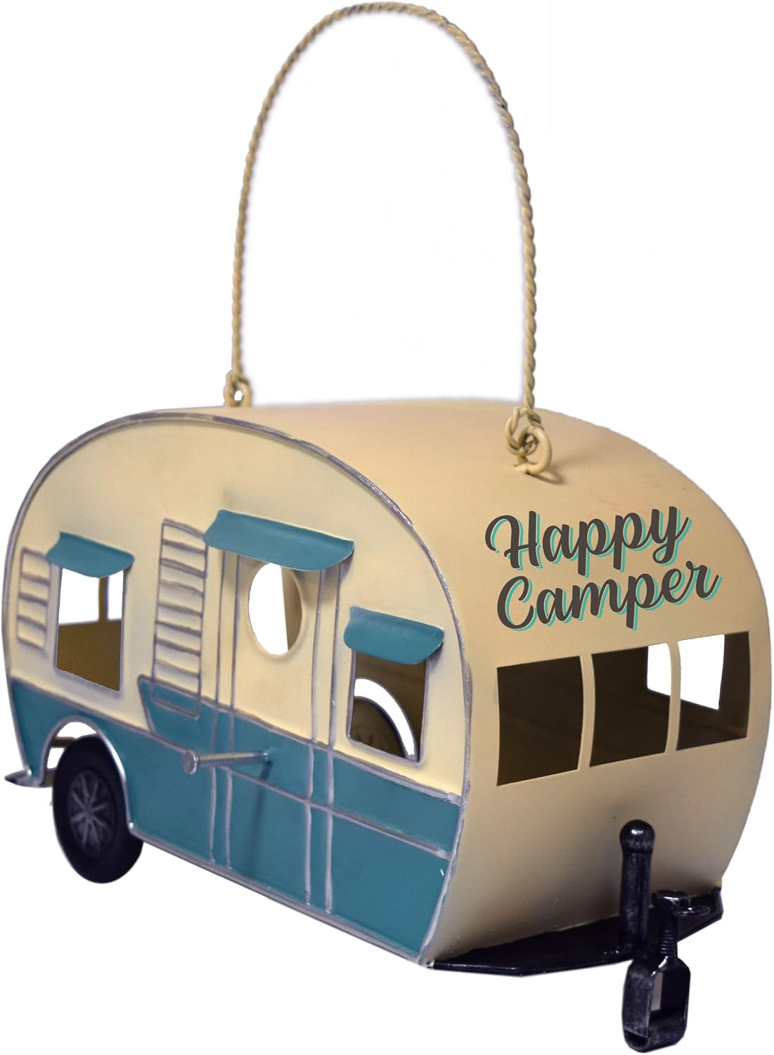 Rivers Edge Products Rivers Edge Products Camper Hanging Bird House - Decorative Nest Box for Small to Medium Birds - RV Nesting House for Outside - Outdoor Rustic Yard, Patio, Garden Decor - RV