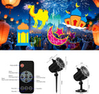 Halloween Christmas Projector Lights Outdoor, Holiday Decorations | Waterproof for 4th Jul, Valentine’s Day ,St. Patrick's Day ,Ramadan,decor for Garden, Home, Yard(11 Cards)