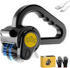 Electric Grill Brush for Outdoor Grill - 4400mAh Rechargeable BBQ Grill Cleaner with LED Light/Screen,150-Min Runtime Cordless Grill Cleaning Brush for Barbecue Grates, No Bristle Shedding