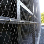 3.3x6.6ft stainless steel wire rope cable mesh netting showing dimensions