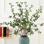 ollain 43" artificial greenery stems plants faux leaf showing dimensions