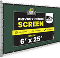 chain link fence privacy screen 6'x25' green, windscreen, main product view