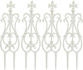 sungmor decorative cast iron white flower bed fence, main product view