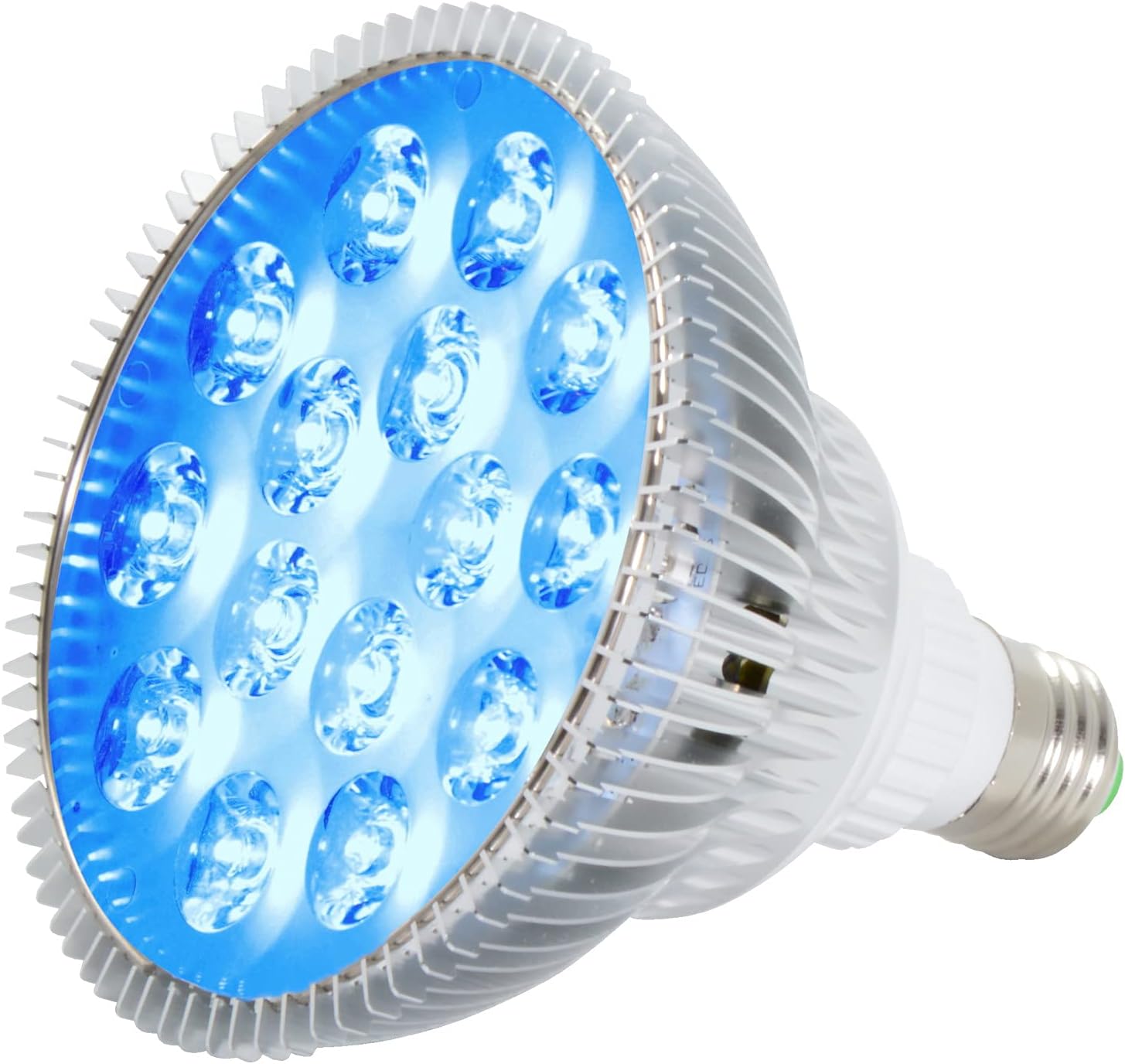 ABI True 24W Blue LED PAR38 Grow Light for Aquarium and Plant Growth (450-460nm)