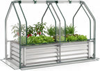 giantex 4x2x3 ft galvanized raised garden bed with, main product view
