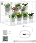clear mini indoor greenhouse, with hygrometer and grow, main product view