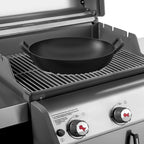 onlyfire Cast Iron Wok for Weber Gourmet BBQ System | Universal Nonstick Stir-Fry Pan, For Multiple Cooktops Including Induction, Gas Stove, Range Oven, Campfire