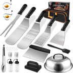 Blackstone Griddle Accessories Kit, 23Pcs Grilling Accessories Set for Camp Chef, Flat Top Griddle Accessories with Scraper, Spatula, Basting Cover, Outdoor Grill Tools