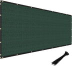 Windscreen4less Privacy Fence Screen Heavy Duty Windscreen Fencing Mesh Fabric Shade Net Cover with Brass Grommtes for Outdoor Wall Garden Yard Pool Deck, 6'x92' Green