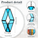 hushee 4 pcs hanging glass planter geometric terrariums shown in use