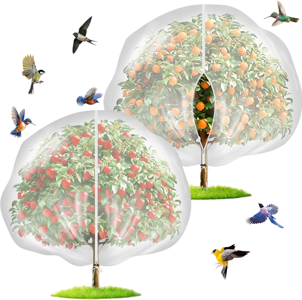 13x13ft extra large fruit tree netting with double, main product view