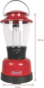 Coleman 400L LED Lantern with 4D Battery, Water & Impact-Resistant Lantern with Carry Handle, Lifetime LED Lights Never Need Replacing (Pack of 2)