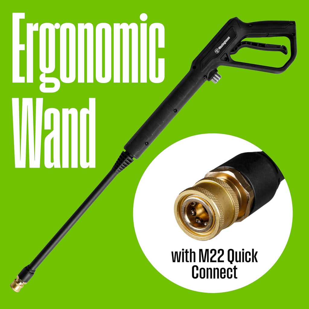 westinghouse epx3050 electric pressure washer, 2100 max psi, front angle view