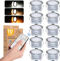 hiboitec recessed led deck light kits with remote, main product view