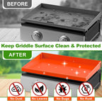 LOPNUR Full Coverage Silicone Grill Cover for Blackstone Griddle, 22 Inch | Food-Grade Heavy-Duty Silicone Griddle Mat for Blackstone Grill, Protects Outdoor Grill from Dust, Rust, and Debris All Year