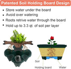 GameXcel Vertical Planter, 7 Tier Stackable Strawberry Planter with Garden Tool Set, Movable Indoor/Outdoor Garden Herb Pot for Growing Vegetables and Succulents, Green